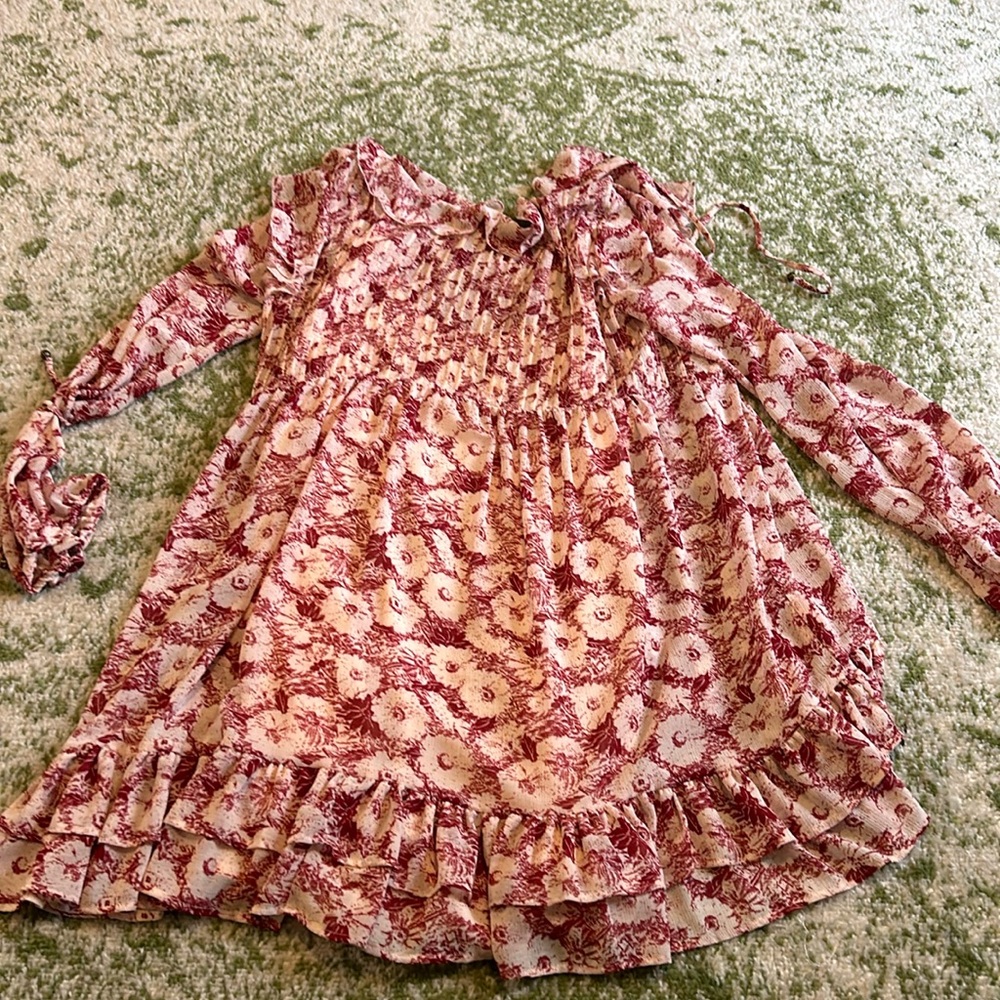 Free People red floral dress